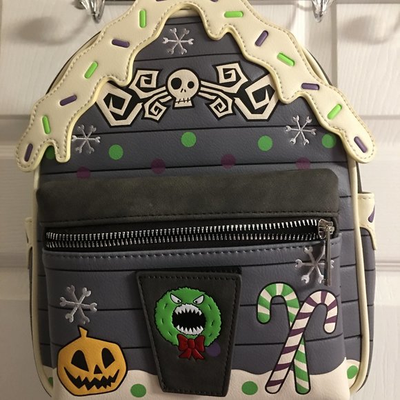 Disney Loungefly NIghtmare Before Christmas 11x10x4 Backpack -- BP1 - Picture 1 of 8